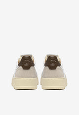 Autry Medalist Leather and Suede Sneakers White AULWLS_15