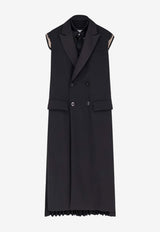 Sacai Double-Breasted Blazer Dress Black 2608279001_Black_54429822
