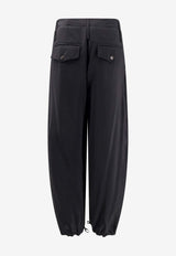 ALYSI Wide-Leg Drawstring Pants Black 116103P6045NERO_Black_54417880