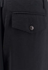 ALYSI Wide-Leg Drawstring Pants Black 116103P6045NERO_Black_54417880