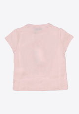 Golden Goose DB Kids Girls Digital Mascotte Print T-shirt Pink GKP01390P002270_25789