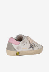 Golden Goose DB Kids Girls Super-Star Leather Sneakers White GJF00102F004662_11531