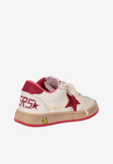 Golden Goose DB Kids Girls Ballstar Low-Top Sneakers White GJF00439F004247_10350