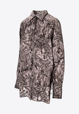 Golden Goose DB Toile De Jouy Print Long-Sleeved Shirt Gray GWP02263P002158_60567