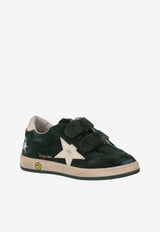 Golden Goose DB Kids Girls Ballstar Suede Low-Top Sneakers Green GYF00501F008055_35924
