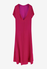 Diria V-neck Silk Dress