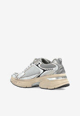 Golden Goose DB Lightstar Nappa and Mesh Running Sneakers Silver GWF00724F007843_60320