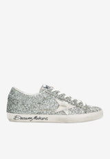 Golden Goose DB Super Star Glittered Sneakers Silver GWF00101F008056_65224