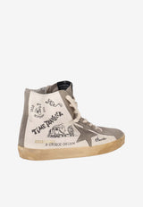 Golden Goose DB Francy Printed High-Top Sneakers Multicolor GWF00113F003441_81572