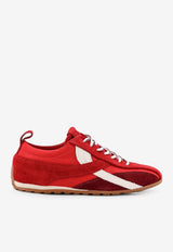 ALOHAS TB 304 Suede and Nylon Low-Top Sneakers Red S10111302RED_Red_54417839