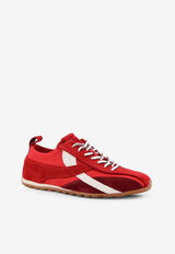 ALOHAS TB 304 Suede and Nylon Low-Top Sneakers Red S10111302RED_Red_54417839