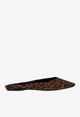 Saint Laurent Lido Leopard Print Flat Mules Brown 825329AAC4B_2094