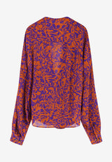 Camiel Printed V-neck Blouse