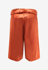 Belted Bermuda Shorts