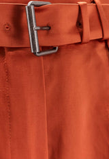 Belted Bermuda Shorts