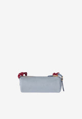 Miu Miu Embroidered Logo Shoulder Bag Blue 5NE8532IA7_F05DH