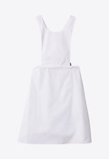 Miu Miu Poplin Apron Dress White MF6326SOOO19SE_F0009