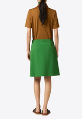 Miu Miu Pleated Mini A-line Skirt Green MG2679SOOO14OA_F0089