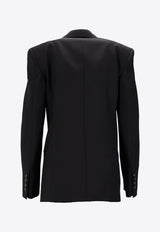 Stella McCartney Single-Breasted Wool Blazer Black 650166SSA36_1000