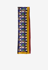 Miu Miu Printed Silk Scarf Multicolor 5FF0652IG3_F0A4E