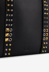 Valentino Rockstud Leather Tote Bag Black 8Y2B0S84ZGS0NO_Black_42176879