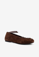 ALOHAS Bumi Suede Ballet Flats Brown S10107404BROWN_Brown_54417946