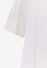 Aspesi Puff-Sleeved Gathered Dress White 2906D30785072_White_54417933