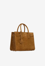 Saint Laurent Baby Sac De Jour Suede Tote Bag Brown 4218591U80W_2916