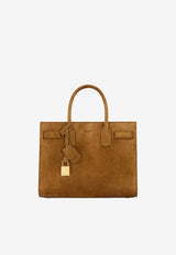 Saint Laurent Baby Sac De Jour Suede Tote Bag Brown 4218591U80W_2916
