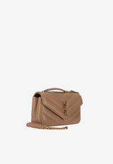 Saint Laurent Small Loulou Quilted Leather Shoulder Bag Beige 801437AAEAX_2357