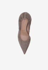 P.A.R.O.S.H Curly 55 Suede Pumps Taupe D070286SHESHOE_064