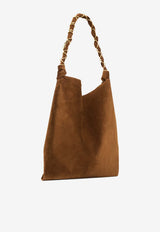 Saint Laurent Amalia Suede Shoulder Bag Brown 8347501U80W_2916