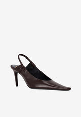 Saint Laurent Anne Marie 75 Slingback Pumps Brown 841183AADF1_2226