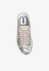 Autry Dallas Sequin Low-Top Sneakers Silver ADLW_TI05
