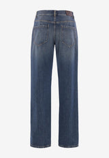 Brunello Cucinelli Contemporary Flared Jeans Blue MA095P4045C9039_AGEDBLUEDENIM_54420940