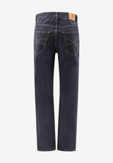 Brunello Cucinelli Logo Patch Straight-Leg Jeans Gray M240PB3210C9008_DENIMGRIGIOSCURO_54420839