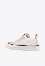 Brunello Cucinelli Knit and Suede Slip-On Sneakers White MZ49G2940C001_White_54420981