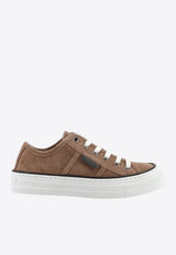 Brunello Cucinelli Monili Suede Sneakers Brown MZSFG3221C8849_SHORE_54420947