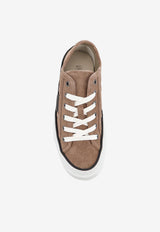 Brunello Cucinelli Monili Suede Sneakers Brown MZSFG3221C8849_SHORE_54420947