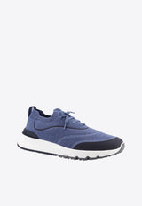 Brunello Cucinelli Stretch-Knit Sneakers Blue MZUAUFO340CIK60_BLUENAVY_54420968