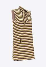 Miu Miu Silk Striped Mini Dress Multicolor MF5995SOOO1731_F04DA