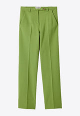 Miu Miu Straight-Leg Tailored Pants Green MP1931SOOO18FQ_F0089