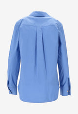 P.A.R.O.S.H Canyox Long-Sleeved Buttoned Shirt Light Blue D381274CANYOX25W_046