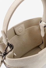 Brunello Cucinelli Small Essence Suede Top Handle Bag Ivory MBDLD2499C8905_Ivory_54420835
