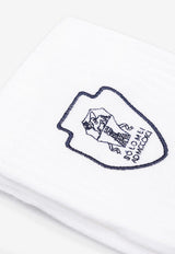 Brunello Cucinelli Logo Embroidered Socks White MCS95585TCR59_BIANCOGRIGIOCHIARO_54420887