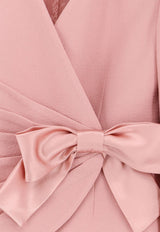Valentino Wool Crepe Blazer with Bow Pink 8B0CE5209Q0F8U_LIBERTYROSE_42176809