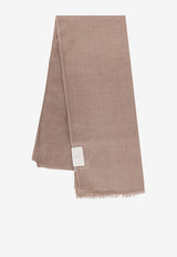 Brunello Cucinelli Fringed Silk-Blend Scarf Beige MSCDAR097C8573_Mastice_54420879