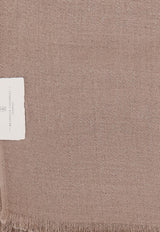 Brunello Cucinelli Fringed Silk-Blend Scarf Beige MSCDAR097C8573_Mastice_54420879