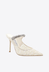 Jimmy Choo Bing 100 Glittered Tulle Pumps White BING100GJDSILVERWHITE_SILVERWHITE_40005248