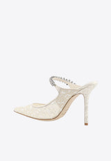 Jimmy Choo Bing 100 Glittered Tulle Pumps White BING100GJDSILVERWHITE_SILVERWHITE_40005248